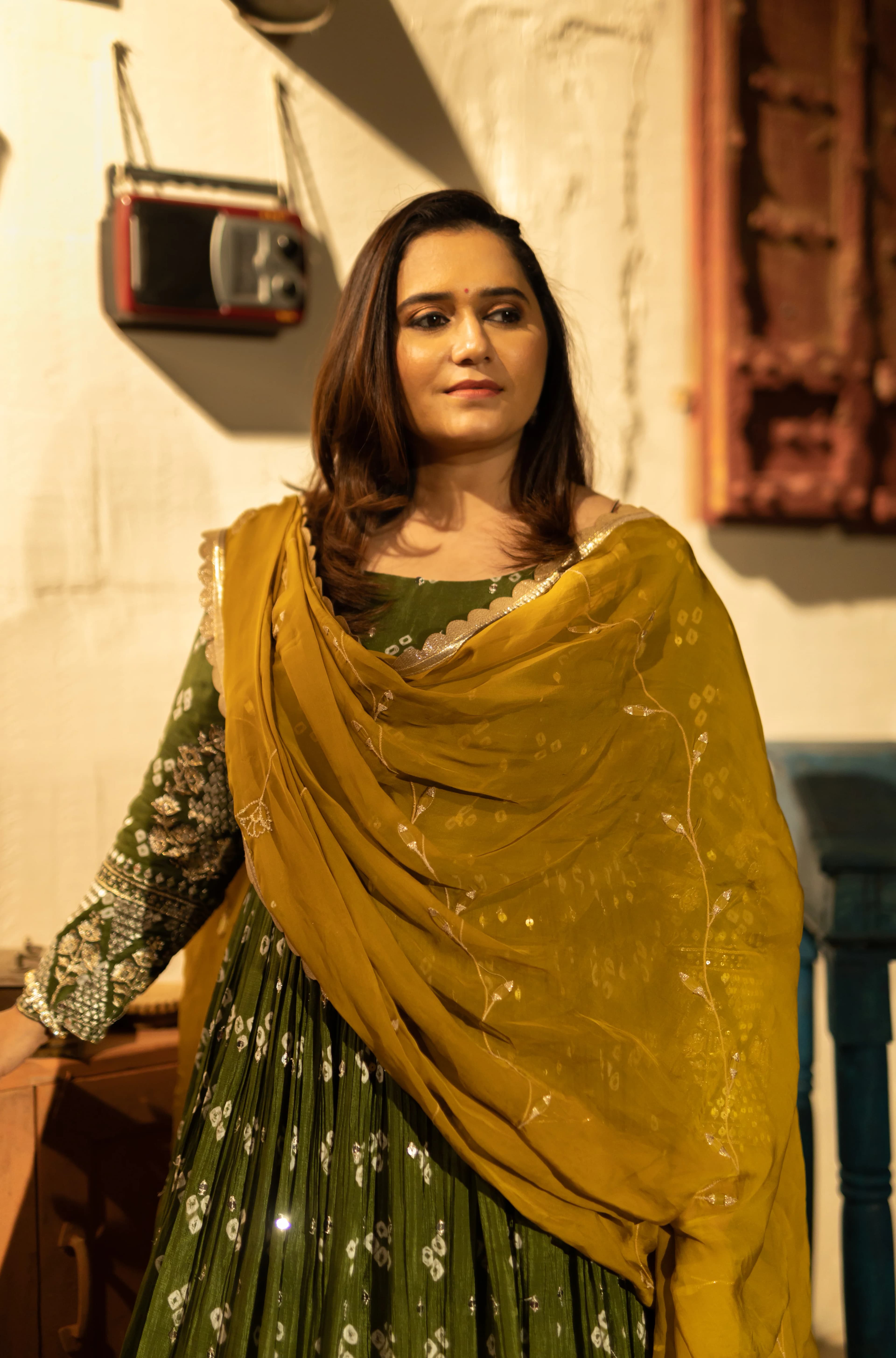 Priya Saraiya in a traditional outfit